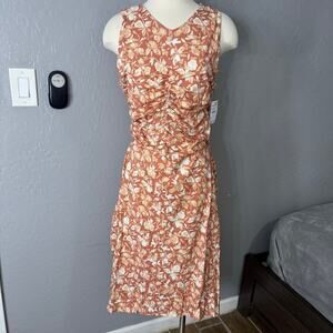 Soft Joie Elliot Floral Midi Dress Womens Plus 1X, Pink 10434201